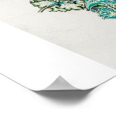 ポスター： WILLIAM MORRIS : ANEMONE WATER COLOR ポスター (角)