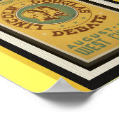 ポスター – WPAシカゴ – リンカーン・ダグラス討論 (角)