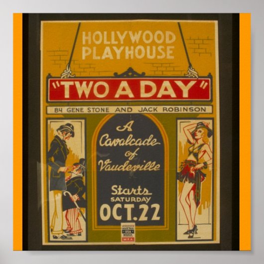 ポスター – WPA – ヴォードヴィルのカヴァロッケード (正面)