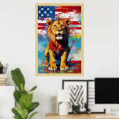 ポスターAbs_2505ライオン ポスター (ホームオフィス)