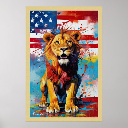 ポスターAbs_2505ライオン ポスター (正面)