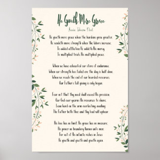 ポスターAnnie Johnson Flint - He Give More Grace ポスター