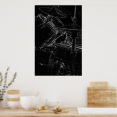 ポスターB/Wドラムセット2 ポスター (キッチン)