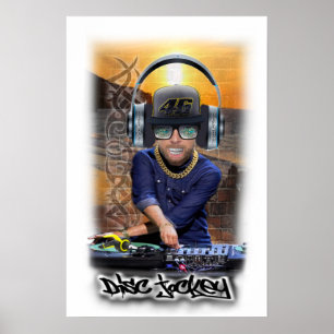ポスターDJディスクジョッキー ポスター