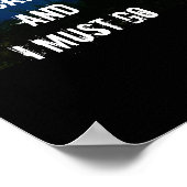 ポスターJohn Muir引用文山々が呼んでいる ポスター (角)