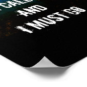 ポスターJohn Muir引用文山々が呼んでいる ポスター (角)