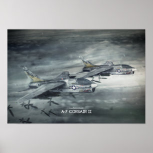 ポスターLing-Temco-Vbed A-7 Corsair II ポスター