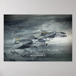 ポスターLing-Temco-Vbed A-7 Corsair II ポスター