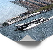 ポスターNYCスカイラインロワーマンハッタン ポスター (角)