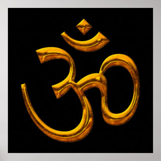 ポスターOM，古い金ゴールド効果 ポスター