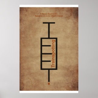 ポスターTipografico pelicula "Trainspotting". ポスター