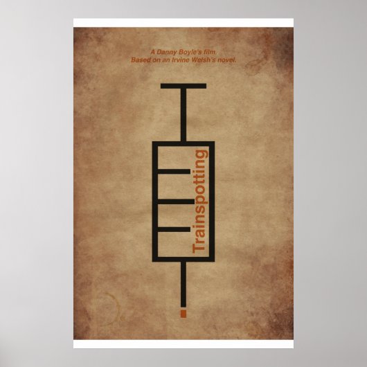 ポスターTipografico pelicula "Trainspotting". ポスター (正面)