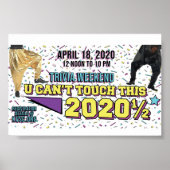 ポスターUは、このトリビアの週末2020 1/2Touchできない ポスター (正面)