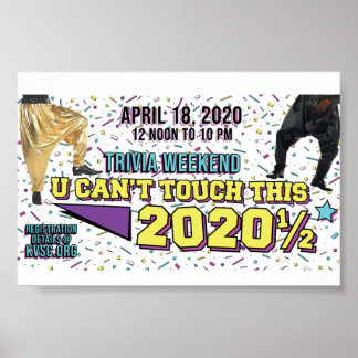 ポスターUは、このトリビアの週末2020 1/2Touchできない ポスター