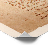 ポスターVitruvian Man byレオナルド・ダ・ヴィンチ ポスター (角)