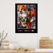 ポスターZizzago通りアート抽象芸術アーバングランジ ポスター (キッチン)