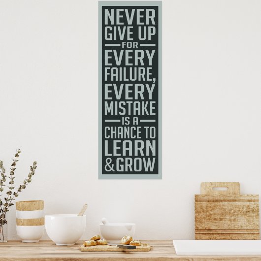 ポスタ与えーを決めやる気を起こさせるない ポスター (キッチン)