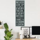 ポスタ与えーを決めやる気を起こさせるない ポスター (ホームオフィス)