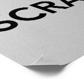 ポスタ保ーの落ち着いたスクラップブック ポスター (角)