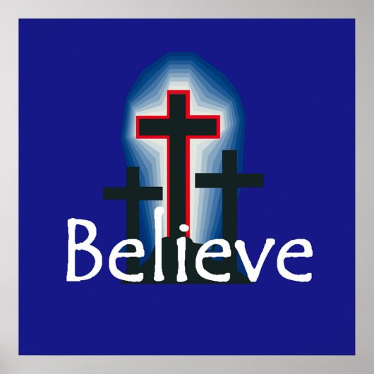 ポスタ信じープリント ポスター (正面)