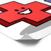 ポスタ前向きーおもしろい ポスター (角)