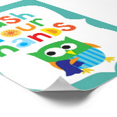 ポスタ子供へー – 手を洗う ポスター (角)