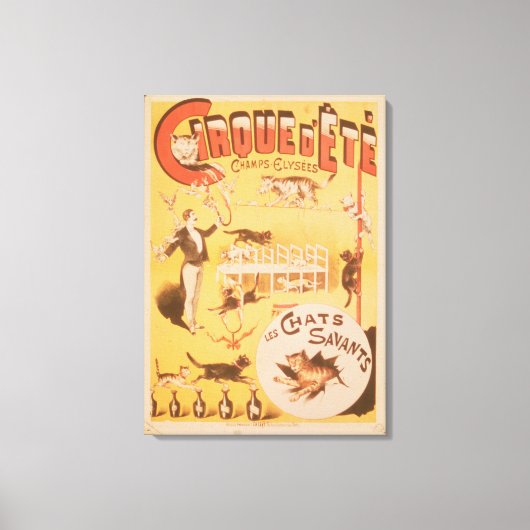 ポスタ広告ーのシルク・デテ キャンバスプリント (正面)