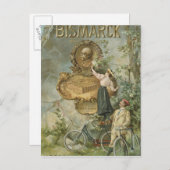 ポスタ広告ーのファフラッド・ヴェルケ・ビスマルク ポストカード (正面/裏面)