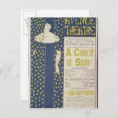 ポスタ広告ーの溜息の喜劇 ポストカード (正面/裏面)