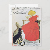 ポスタ広告ーの純滅菌ミルク ポストカード (正面/裏面)