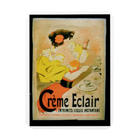 ポスタ広告ーの「クレメEclairインスタントデザート」 マグネット (縦)