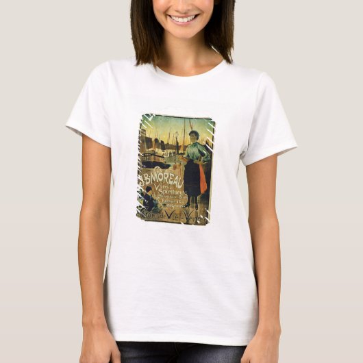 ポスタ広告ーの『クロワ・ド・ヴィ』(J.B. Mo製) Tシャツ (正面)