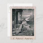 ポスタ広告ーの「サムソンとダリア」 ポストカード (正面/裏面)