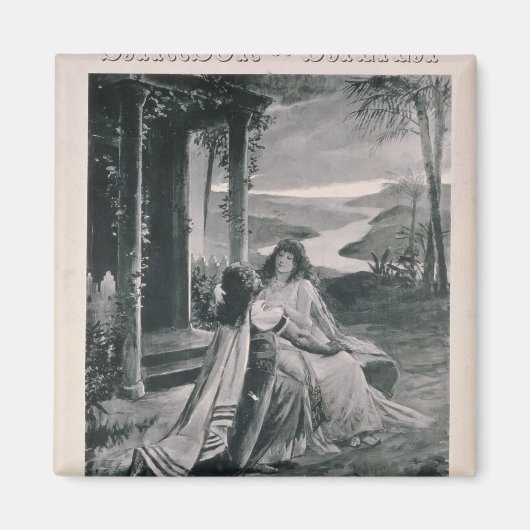 ポスタ広告ーの「サムソンとダリア」 マグネット (正面)