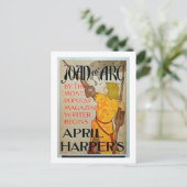 ポスタ広告ーの『ジャンヌ・アーク』が4月ハーパーの作品に登場 ポストカード (スタンド正面)