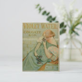 ポスタ広告ーの「バイオレット・ウォーター」by Colgate & Co ポストカード (スタンド正面)
