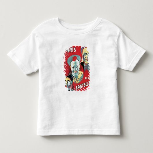 ポスタ広告ーの「パリのシルク・ハイバー」 トドラーTシャツ (正面)
