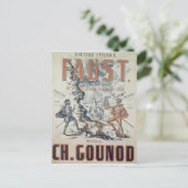 ポスタ広告ーの「ファウスト」 ポストカード (スタンド正面)