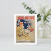 ポスタ広告ーの「ベンゾ・モータ」モータ油特に ポストカード (スタンド正面)