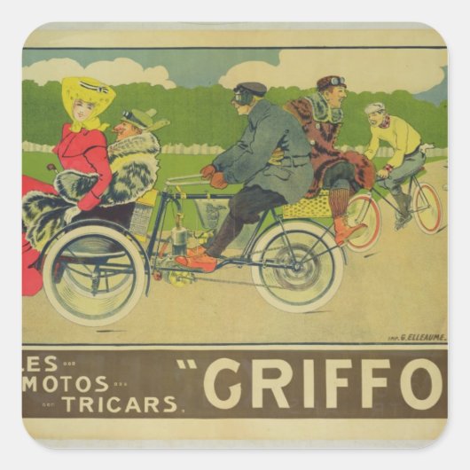 ポスタ広告ー スクエアシール (正面)