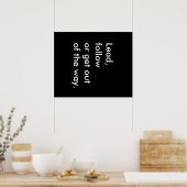 ポスタ後を追ーを導き出す、または外れる ポスター (キッチン)