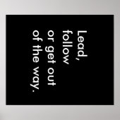 ポスタ後を追ーを導き出す、または外れる ポスター (正面)