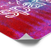 ポスタ忘れールを赤と紫に輝かせないこと ポスター (角)