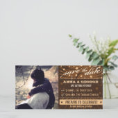 ポスタ素朴ー：クリーム&ブカスタムラウン日付を保存 セーブザデート (スタンド正面)