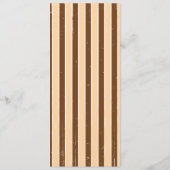 ポスタ素朴ー:クリーム&ブラウンカスタムウェディングメニュー メニュー (裏面)