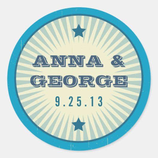 ポスタ素朴ー:サンディビーチシール ラウンドシール (正面)