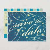 ポスタ素朴ー：サンディビーチ日付を保存 案内ポストカード (正面/裏面)