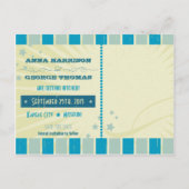 ポスタ素朴ー：サンディビーチ日付を保存 案内ポストカード (裏面)