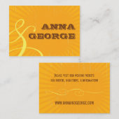 ポスタ素朴ー：トロピカルサン結婚ズWebサイト エンクロージャーカード (正面/裏面)