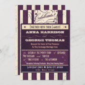 ポスタ素朴ー：ナス夢カスタムウェディング 招待状 (正面/裏面)